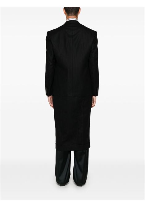 Cappotto gessato in nero Junya watanabe - uomo JUNYA WATANABE | WNC0171